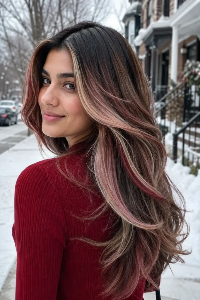 Glossy Neapolitan Balayage