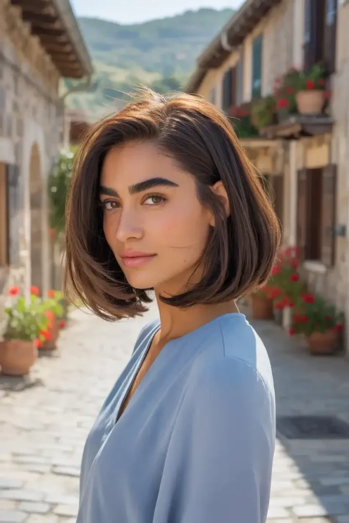 Sleek Layered Bob