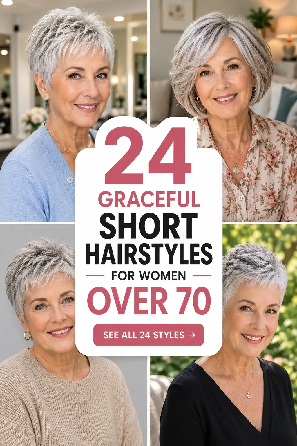 Short Haircuts For Women Over 70