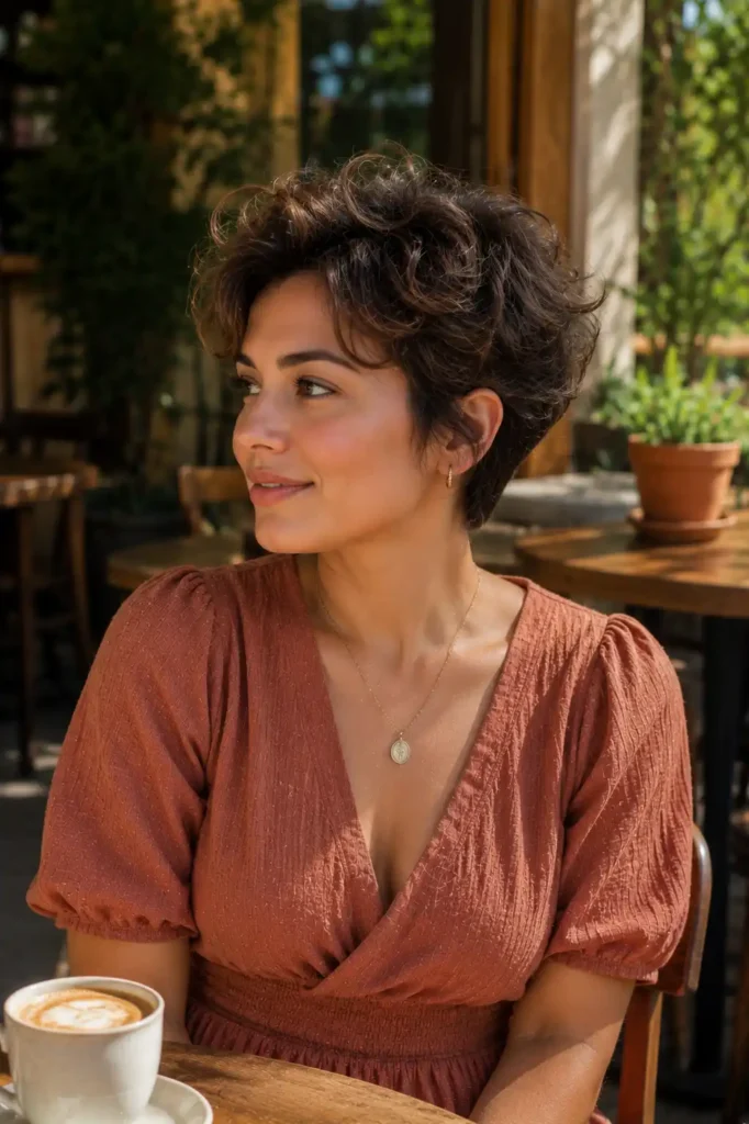Voluminous Crown Pixie