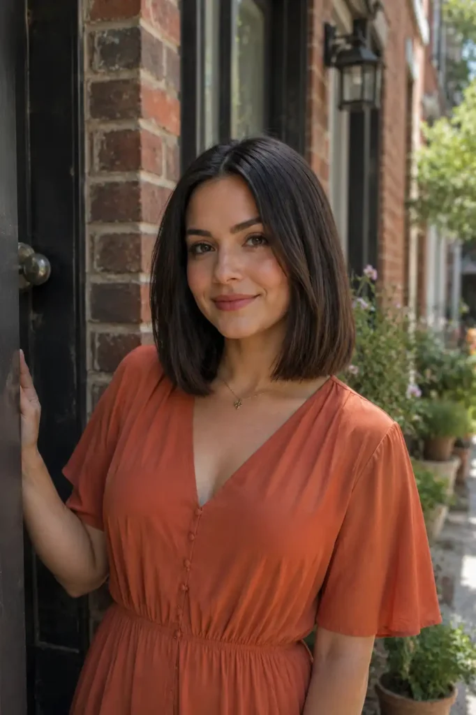 Blunt Shoulder-Length Bob