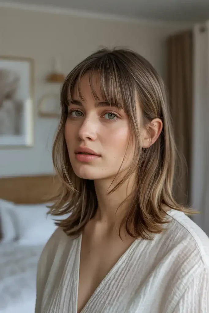 Curtain Bangs with Layers