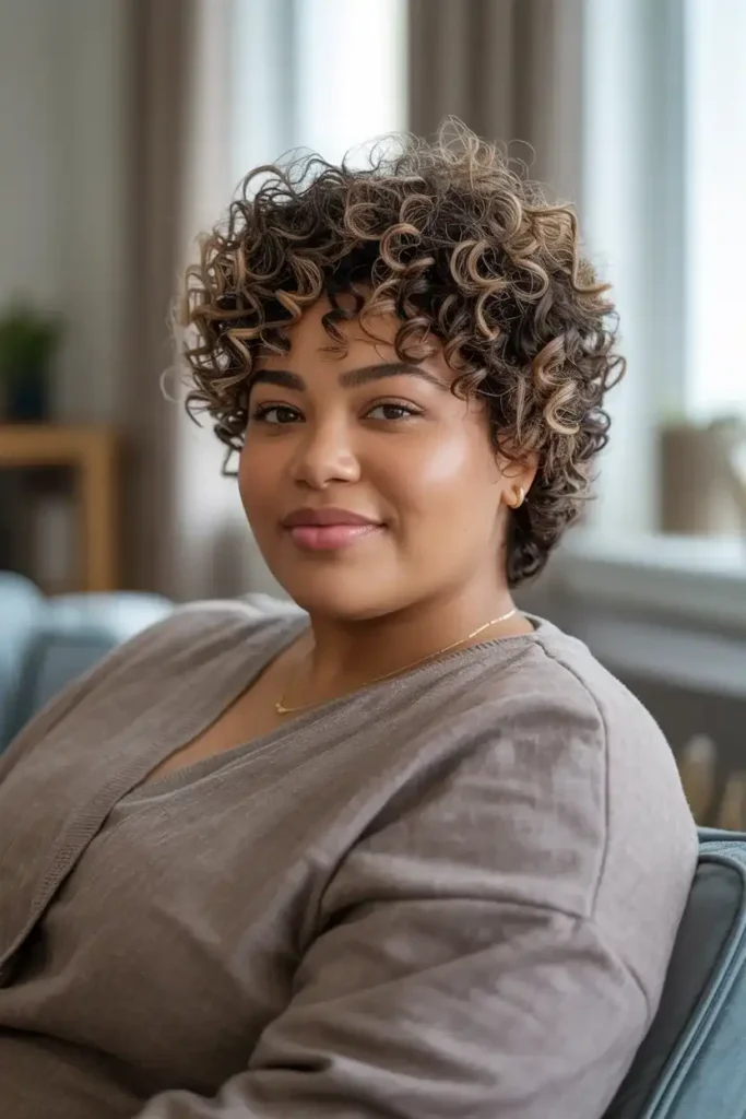 Curly Pixie for Natural Volume