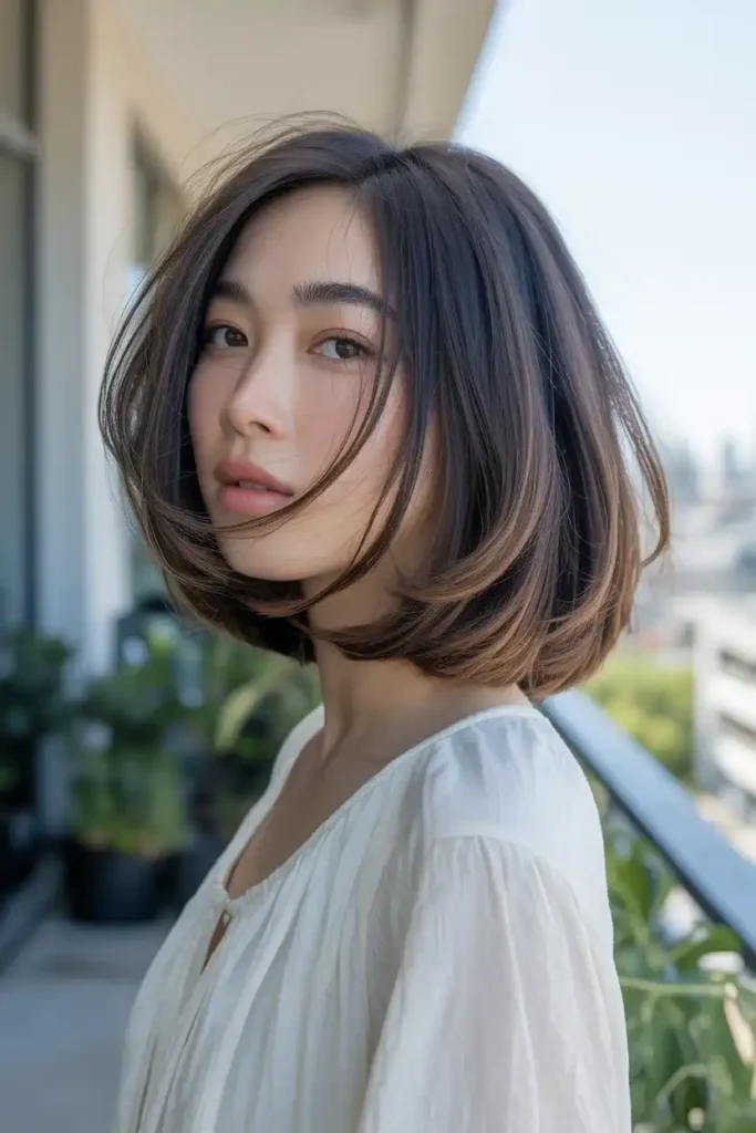 Layered Bob with Subtle Highlights