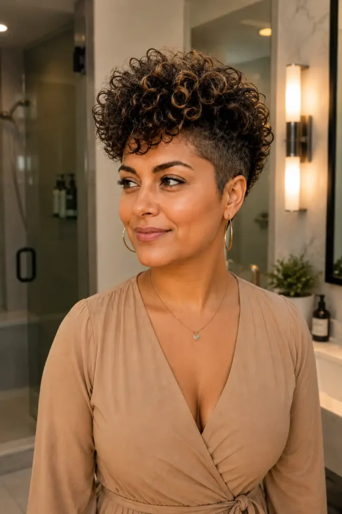 Curly Mohawk Pixie