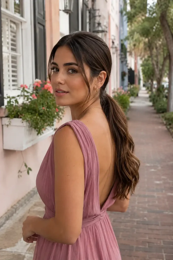 Sleek Low Ponytail