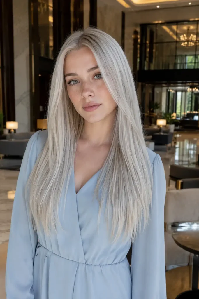 Icy Ash Blonde Hair