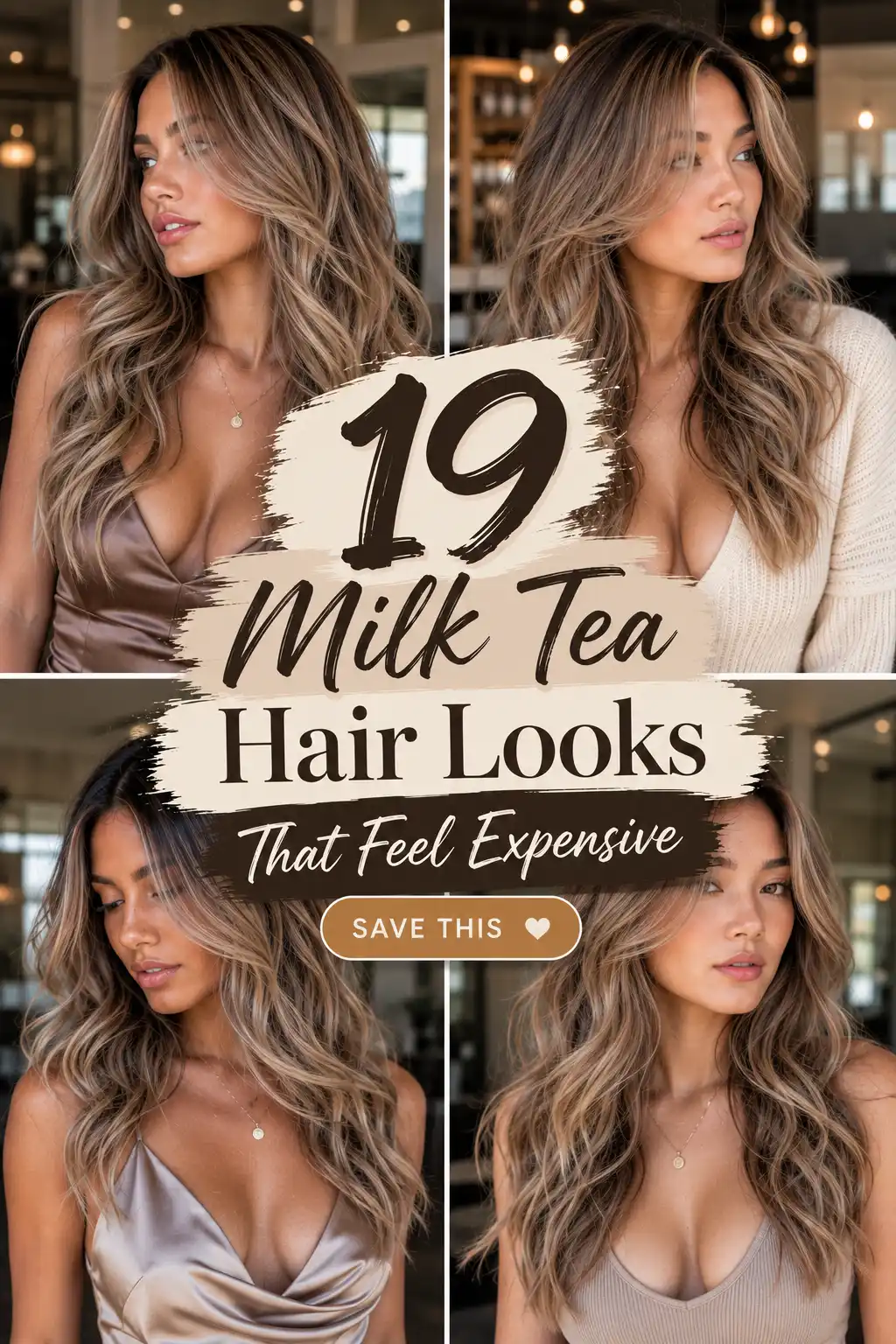 Milk Tea Hair Color Ideas