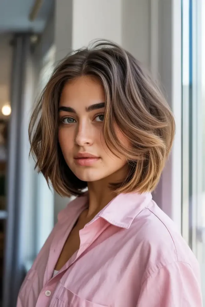 Layered Bob for Thick Hair