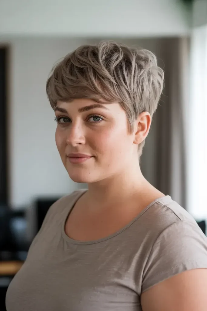 Layered Pixie for Fine Hair