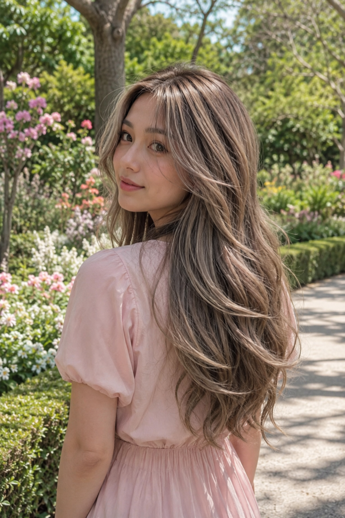 Ash Blonde Hair with Lowlights