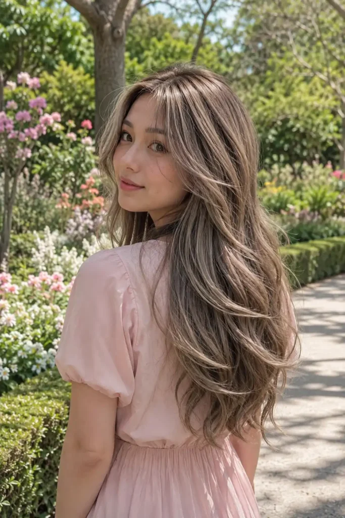 Ash Blonde Hair with Lowlights