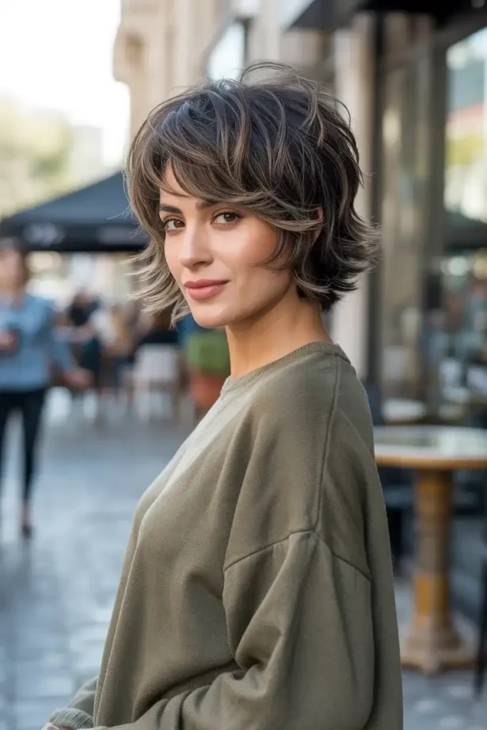 Textured Short Wolf Cut