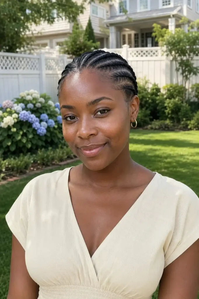 Classic Straight-Back Cornrows