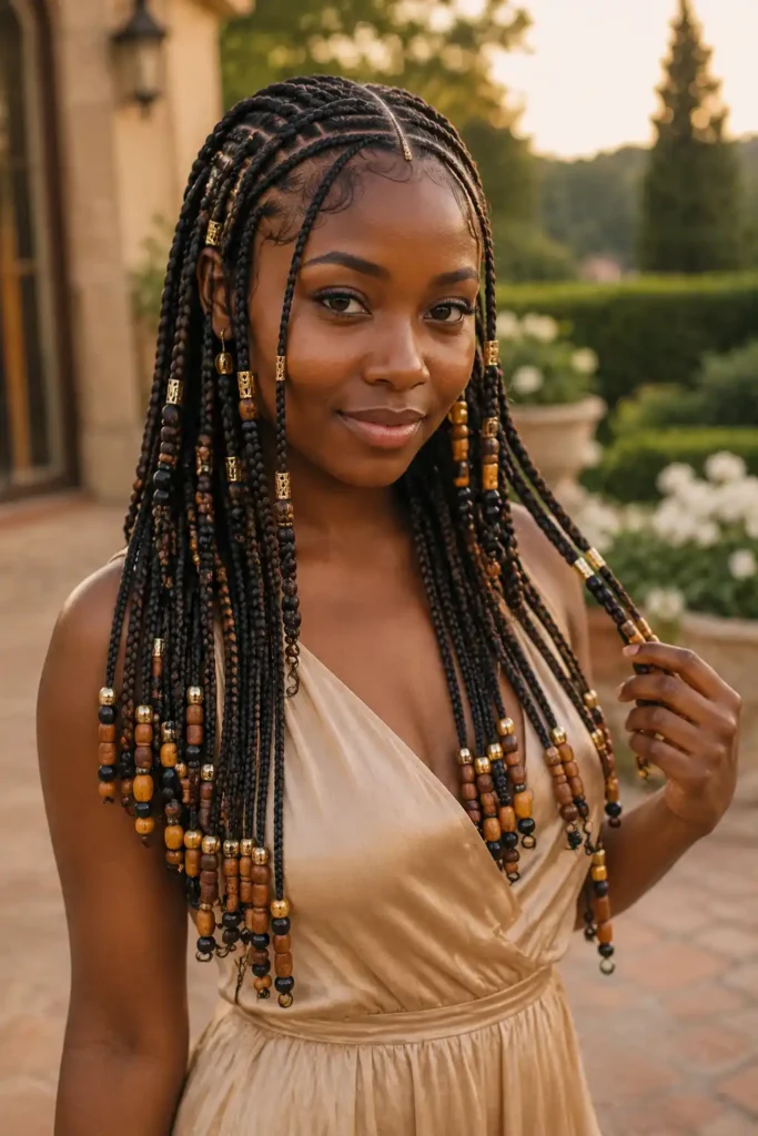 Fulani Braids with Beads