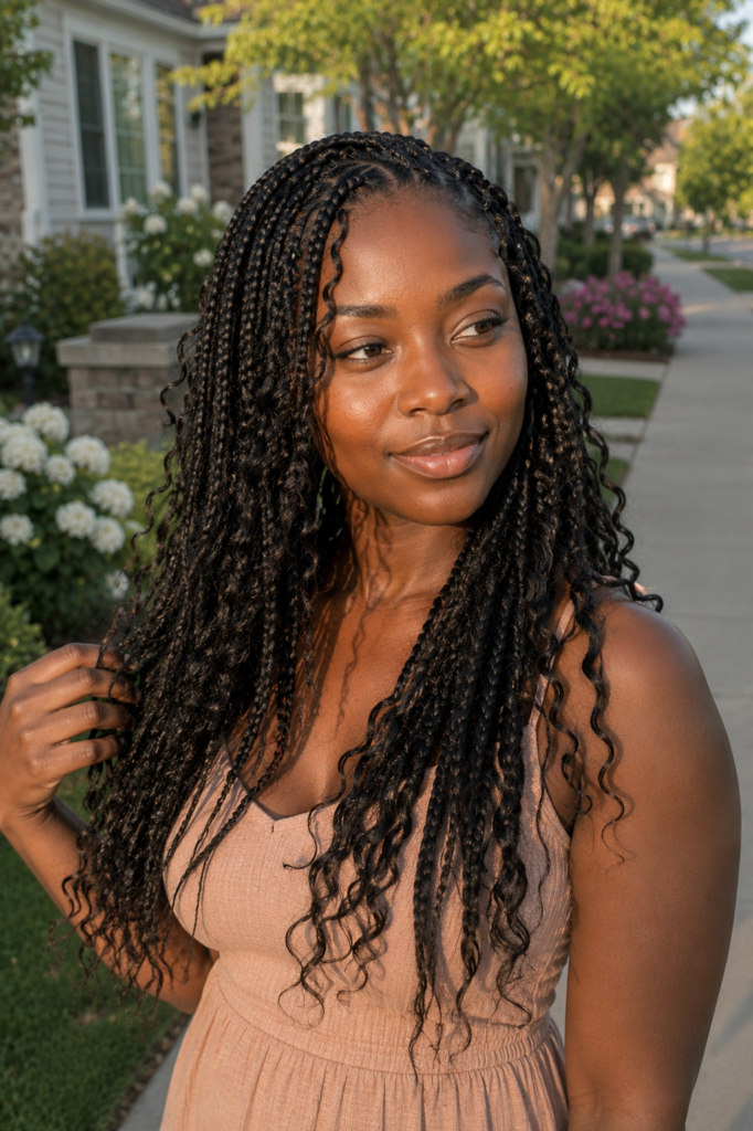 Bohemian Box Braids