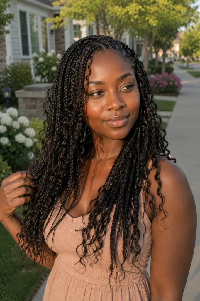 Bohemian Box Braids
