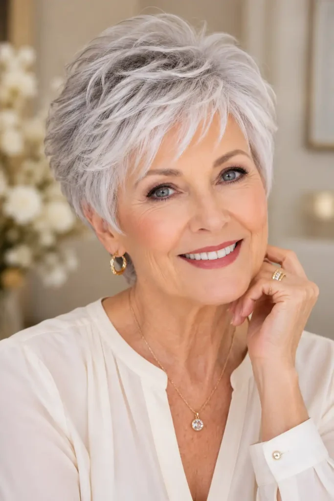 Feathered Pixie Cut