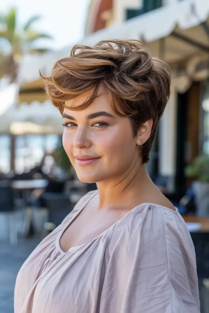 Voluminous Pixie with Lifted Crown