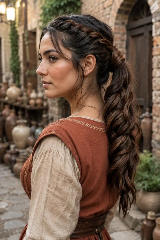 Rope Twist Ponytail with Braided Details