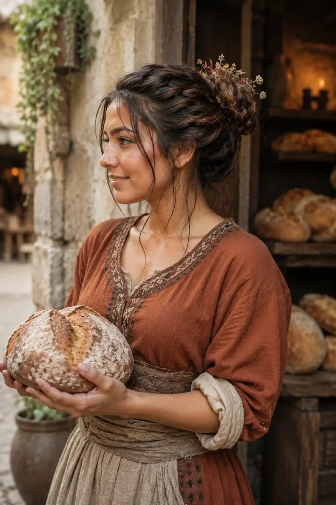 Messy Medieval Bun