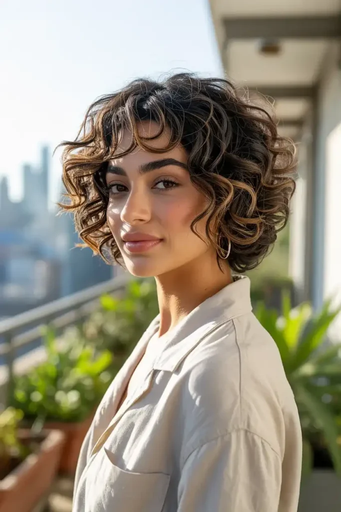 Textured Curly Bob