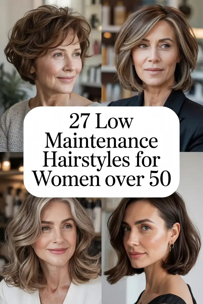 Low-Maintenance Hairstyles for Women Over 50