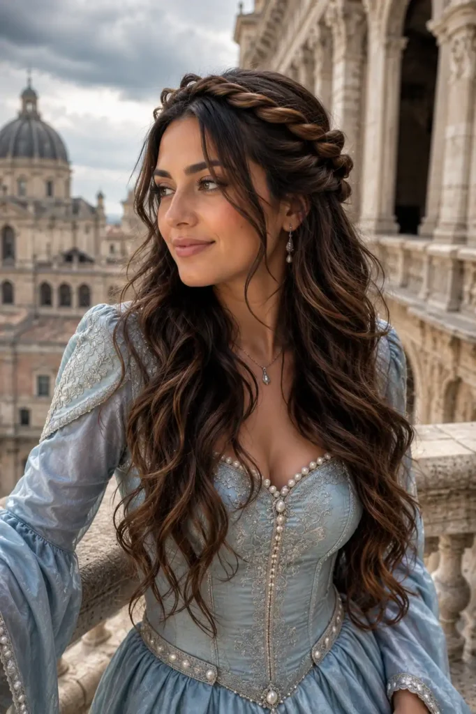 Twisted Rope Crown with Soft Waves