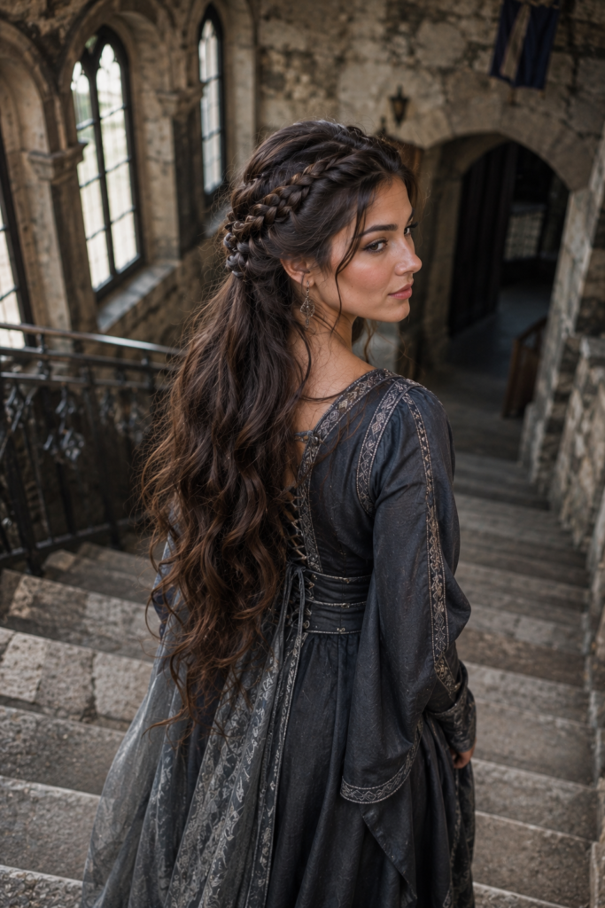 Lace Braid with Flowing Hair