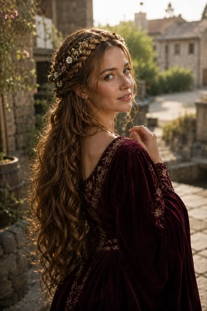 Floral Braided Halo