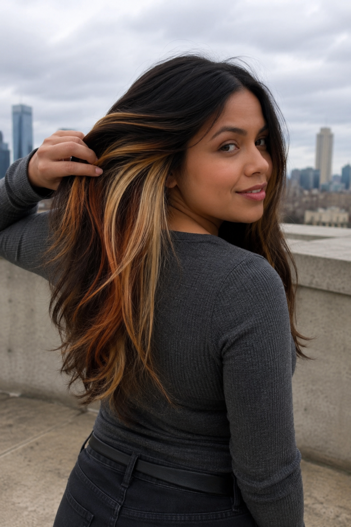 Calico Hair With Hidden Underlayers