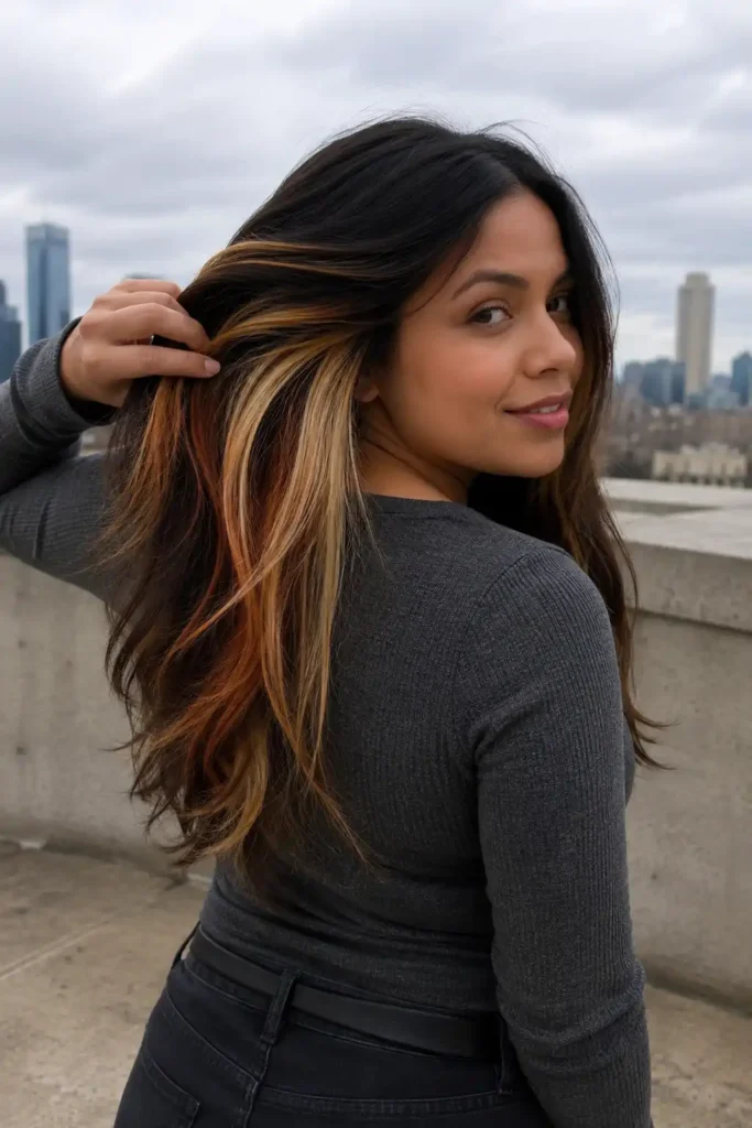 Calico Hair With Hidden Underlayers