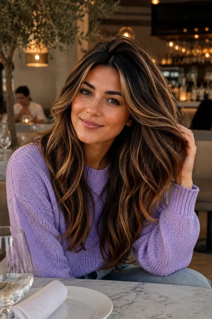 Calico Hair With Chocolate and Honey Highlights
