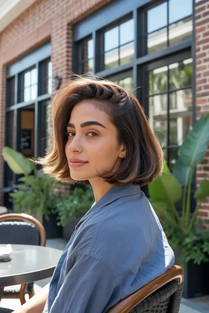 Side-Part Layered Bob