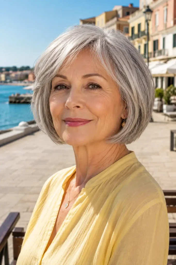Chin-Length Layered Bob