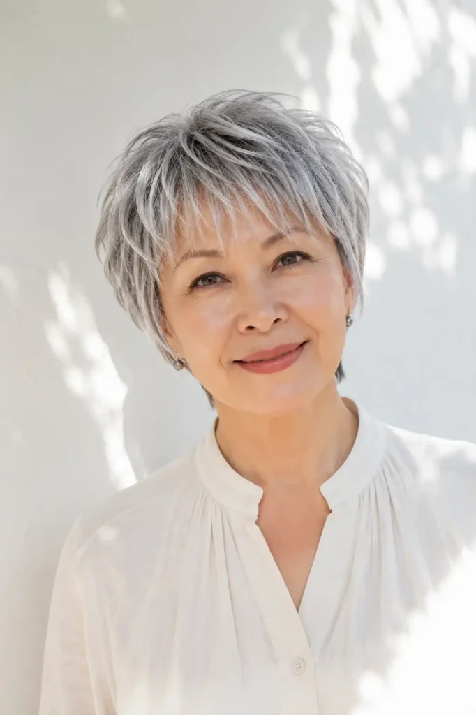 Short Hair with Wispy Bangs