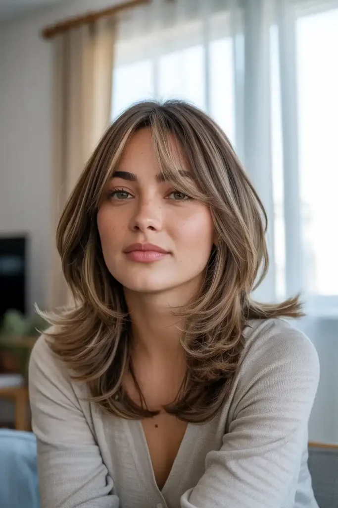 Layered Cut for Oval Face Shape
