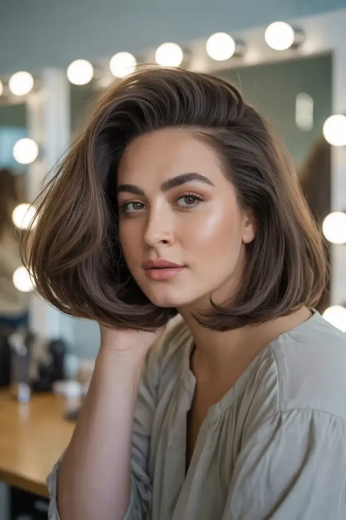 Bob with Deep Side Part