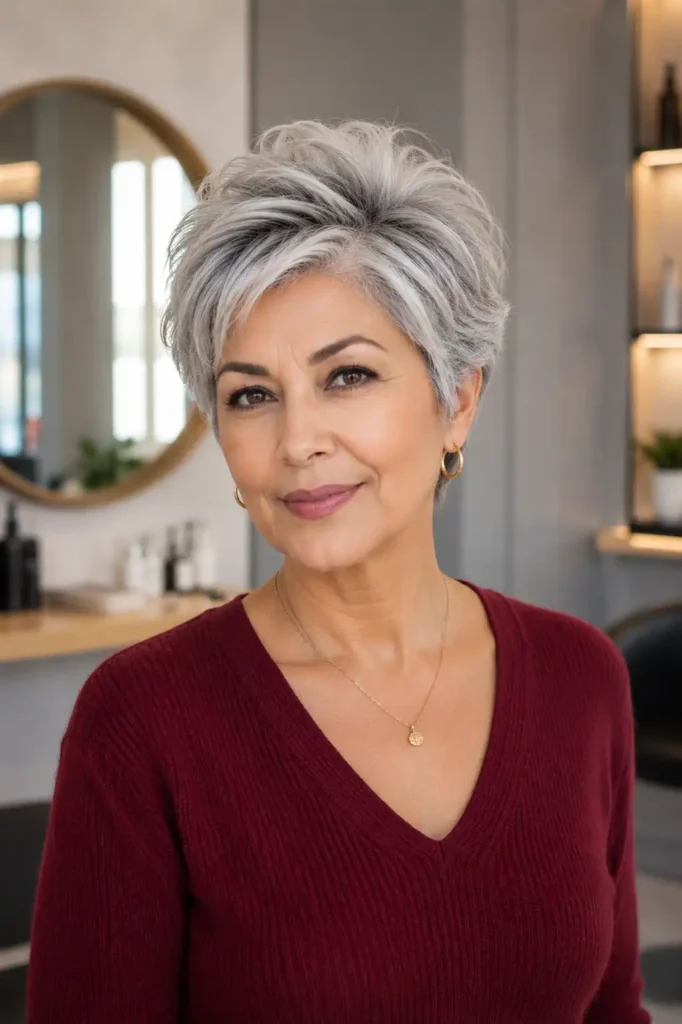 Voluminous Crown Pixie