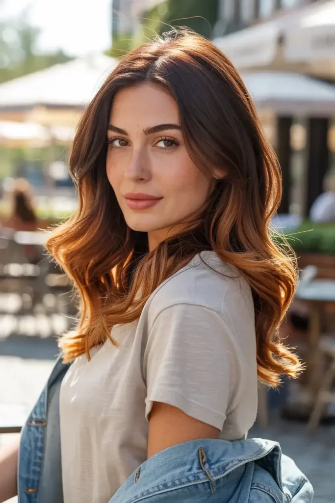 Copper Ombre Balayage
