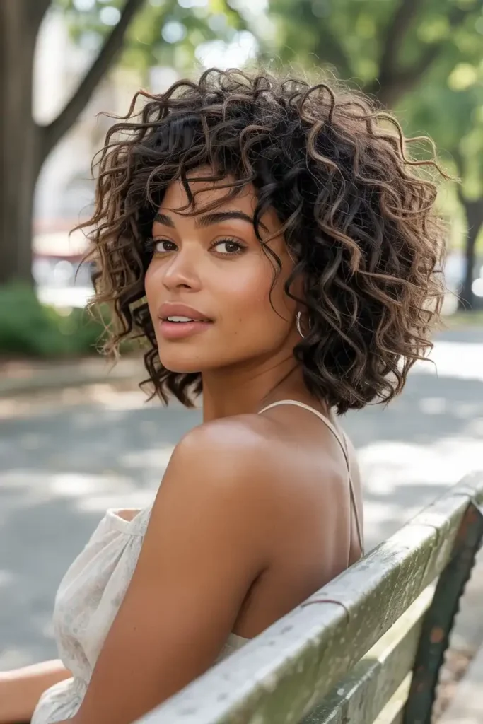 Layered Afro Shag