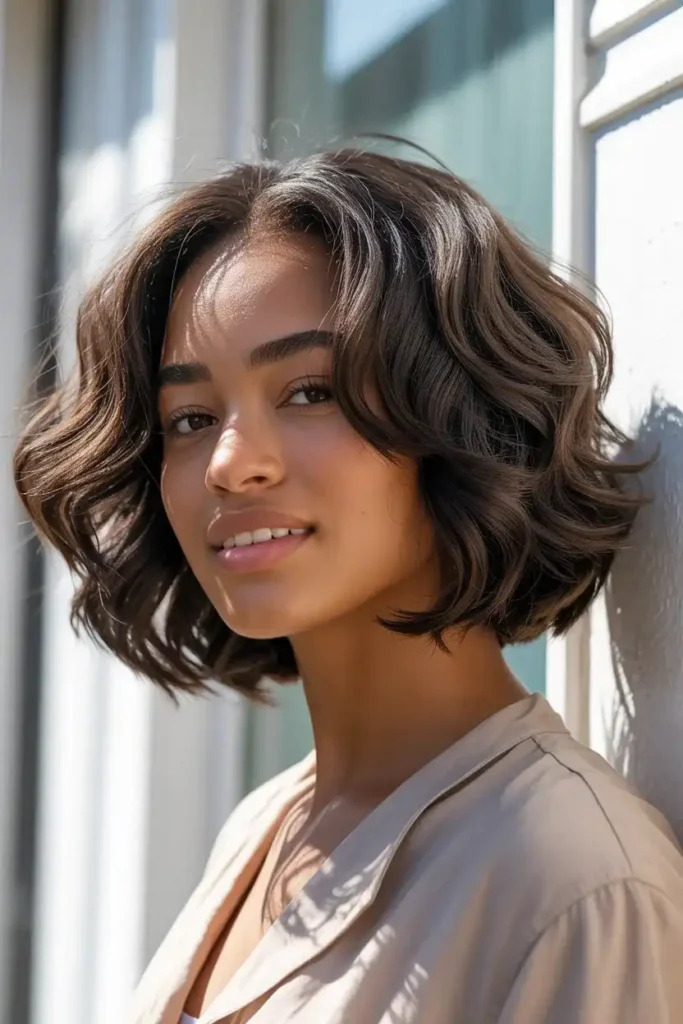 Chin-Length Shag Bob