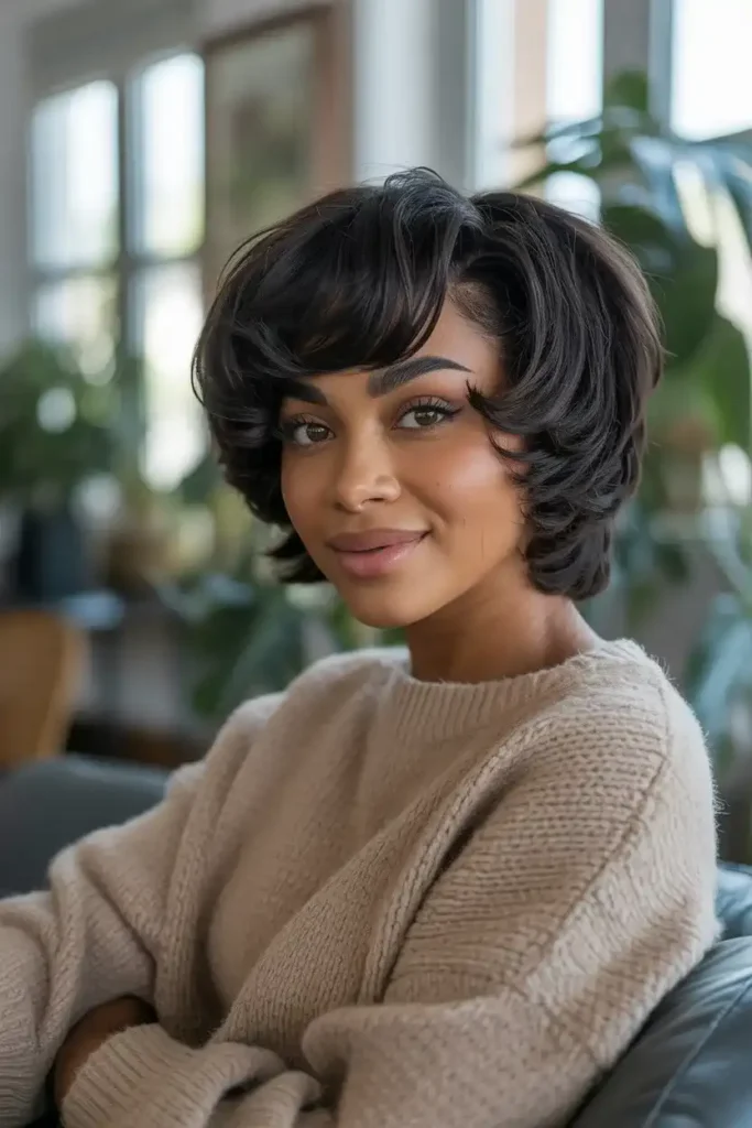 Short Shag for Thick Hair