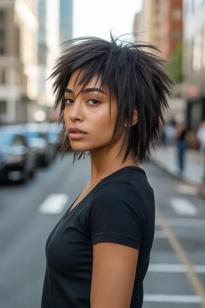 Edgy Razor Cut Shag