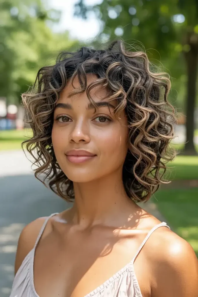 Soft Curly Shag with Layers