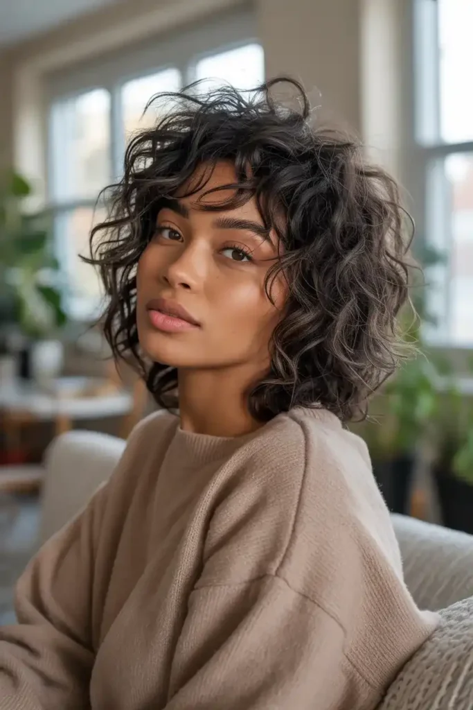 Shaggy Cut for Frizzy Hair