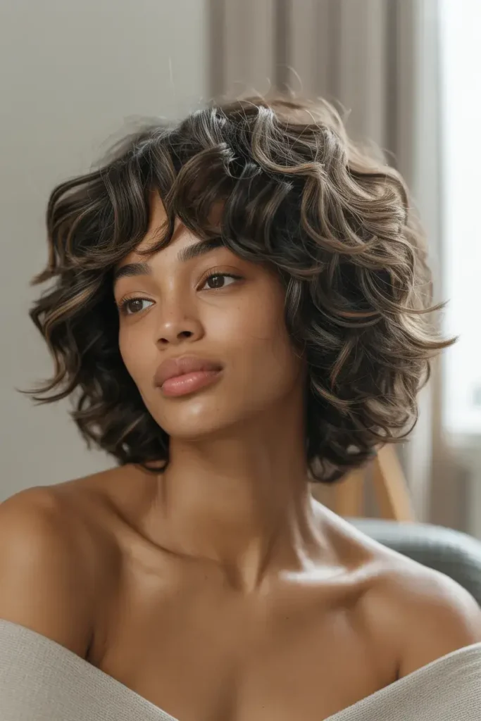 Rounded Shag for Natural Hair