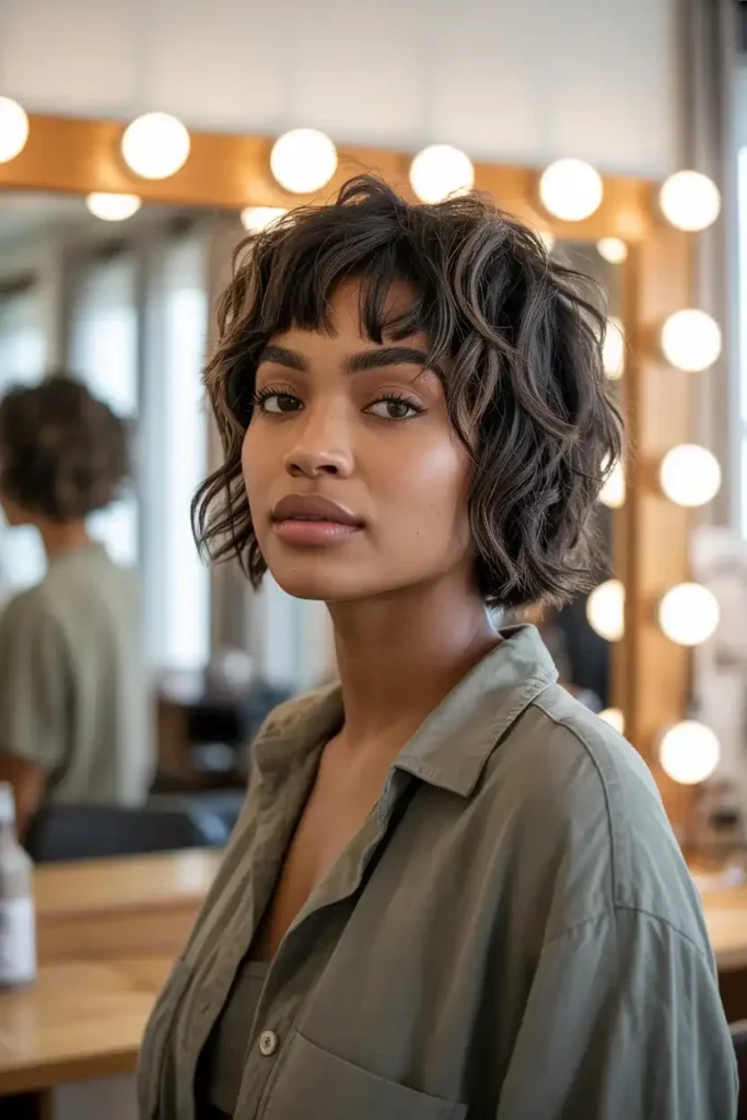 Short Shag with Micro Bangs