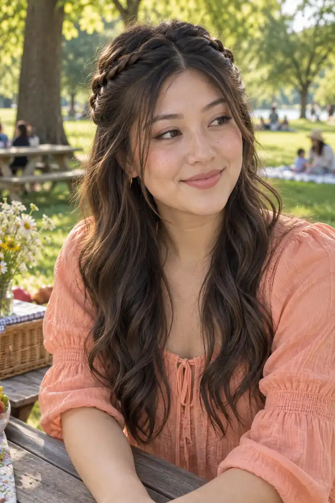 Half-Up Braided Style