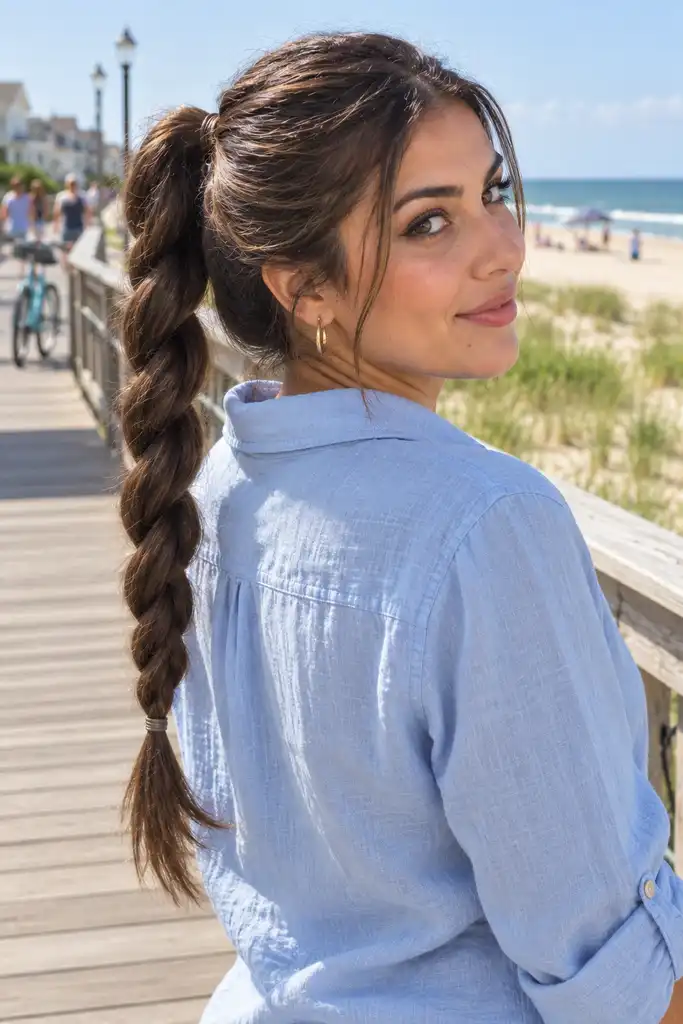 Rope Braid Ponytail